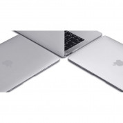Tech-Protect SmartShell Glitter Case - предпазен кейс за MacBook Air 13 M2 (2022) (прозрачен) 2