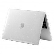 Tech-Protect SmartShell Glitter Case - предпазен кейс за MacBook Air 13 M2 (2022) (прозрачен) 1