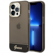 Guess Camera Outline Case for iPhone 14 Pro Max (black)