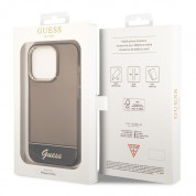 Guess Camera Outline Case - дизайнерски кейс с висока защита за iPhone 14 Pro Max (черен) 7