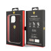 Ferrari Perforated Leather Hard Case - кожен кейс за iPhone 14 Pro (черен) 6