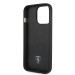 Ferrari Perforated Leather Hard Case - кожен кейс за iPhone 14 Pro (черен) 5