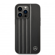 Mercedes-Benz Genuine Leather Urban Case - дизайнерски кожен кейс (естествена кожа) за iPhone 14 Pro (черен) 1