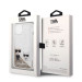 Karl Lagerfeld Liquid Glitter Karl and Choupette Case - дизайнерски кейс с висока защита за iPhone 14 (прозрачен-златист) 6