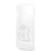 Karl Lagerfeld Choupette Eat Case - дизайнерски кейс с висока защита за iPhone 14 (прозрачен) 5