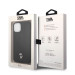 Karl Lagerfeld Quilted Puffy Ikonik Logo Case - дизайнерски кожен кейс за iPhone 14 Plus (черен) 6