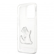 Karl Lagerfeld Choupette Eat Case - дизайнерски кейс с висока защита за iPhone 14 Pro (прозрачен) 4