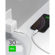 Anker PowerLine Select+ USB-C to Ligthning Cable - сертифициран (MFI) USB-C към Lightning кабел за Apple устройства с Lightning порт (180 см) (бял) 3