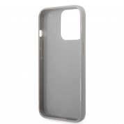 Karl Lagerfeld Iridescent Monogram Case - дизайнерски силиконов кейс за iPhone 14 Pro Max (сребрист)  4