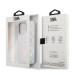 Karl Lagerfeld Iridescent Monogram Case - дизайнерски силиконов кейс за iPhone 14 Pro Max (сребрист)  6