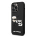 Karl Lagerfeld Karl and Choupette 3D Case - хибриден удароустойчив кейс за iPhone 14 Pro Max (черен) 1