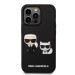 Karl Lagerfeld Karl and Choupette 3D Case - хибриден удароустойчив кейс за iPhone 14 Pro Max (черен) 2
