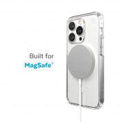 Speck Presidio Perfect Clear Case - удароустойчив хибриден кейс с Magsafe за iPhone 14 Pro (прозрачен) 3