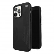 Speck Presidio 2 Grip Case - удароустойчив хибриден кейс за iPhone 14 Pro (черен)