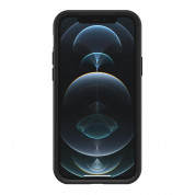 Otterbox Symmetry Case - удароустойчив хибриден кейс за дисплея iPhone 12, iPhone 12 Pro (черен) 1