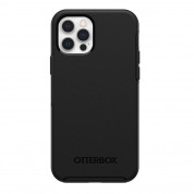 Otterbox Symmetry Case - удароустойчив хибриден кейс за дисплея iPhone 12, iPhone 12 Pro (черен) 2