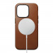 Nomad Modern Leather MagSafe Case - кожен (естествена кожа) кейс с MagSafe за iPhone 14 Pro Max (кафяв) 2