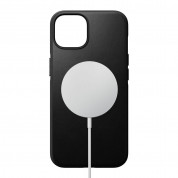 Nomad Modern Leather MagSafe Case for iPhone 14 (black) 1