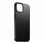 Nomad Modern Leather MagSafe Case - кожен (естествена кожа) кейс с MagSafe за iPhone 14 (черен) 4