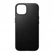 Nomad Modern Leather MagSafe Case - кожен (естествена кожа) кейс с MagSafe за iPhone 14 (черен)