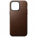 Nomad Modern Leather MagSafe Case - кожен (естествена кожа) кейс с MagSafe за iPhone 14 Pro (тъмнокафяв) 1
