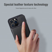Nillkin Qin Book Pro Leather Flip Case - кожен калъф, тип портфейл за iPhone 14 Pro (черен) 3