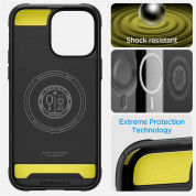 Spigen Rugged Armor MagFit Case - хибриден кейс с висока степен на защита с MagSafe за iPhone 14 Pro Max (черен-мат)  15