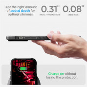 Spigen Rugged Armor MagFit Case - хибриден кейс с висока степен на защита с MagSafe за iPhone 14 Pro Max (черен-мат)  10