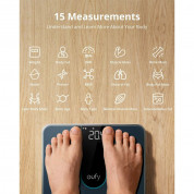 Anker Eufy Smart Scale P2 - безжичен умен кантар за измерване на 15 телесни показатели (черен) 1