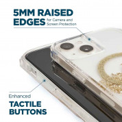 Case Mate Karat Marble MagSafe Case - удароустойчив хибриден кейс с Magsafe за iPhone 14 (прозрачен-златен) 4