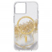 Case Mate Karat Marble MagSafe Case - удароустойчив хибриден кейс с Magsafe за iPhone 14 (прозрачен-златен) 1