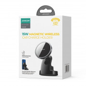 Joyroom Magnetic MagSafe Dashboard Car Mount 15W - поставка за таблото на кола с безжично зареждане за iPhone с Magsafe (черен) 11
