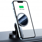 Joyroom Magnetic MagSafe Dashboard Car Mount 15W - поставка за таблото на кола с безжично зареждане за iPhone с Magsafe (черен) 3