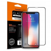 Spigen FC HD Tempered Glass for iPhone 11, iPhone XR (black-clear)