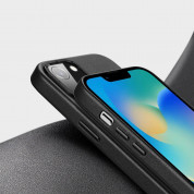 Dux Ducis Grit Faux Leather MagSafe Case for iPhone 14 (black) 7
