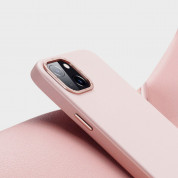 Dux Ducis Grit Faux Leather MagSafe Case - дизайнерски кожен кейс с MagSafe за iPhone 14 (розов) 7