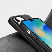 Dux Ducis Grit Faux Leather MagSafe Case for iPhone 14 Pro (black) 7