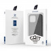 Dux Ducis Grit Faux Leather MagSafe Case - дизайнерски кожен кейс с MagSafe за iPhone 14 Pro (черен) 10