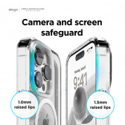 Elago Hybrid MagSafe Case - хибриден удароустойчив кейс с MagSafe за iPhone 14 Pro (прозрачен) 2