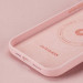 Dux Ducis Grit Faux Leather MagSafe Case - дизайнерски кожен кейс с MagSafe за iPhone 14 Pro Max (розов) 9