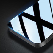 Dux Ducis 10D Case Friendly Full Coveraged Tempered Glass - калено стъклено защитно покритие за целия дисплей на iPhone 14 Pro (черен-прозрачен) 4
