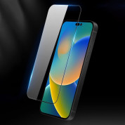 Dux Ducis 10D Case Friendly Full Coveraged Tempered Glass - калено стъклено защитно покритие за целия дисплей на iPhone 14 Pro (черен-прозрачен) 6