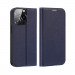 Dux Ducis Skin X2 Case - кожен калъф с поставка и отделение за кр. карти за iPhone 14 Pro (син) 2