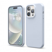 Elago Soft Silicone Case - силиконов (TPU) калъф за iPhone 14 Pro (светлосин)