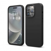 Elago Soft Silicone Case - силиконов (TPU) калъф за iPhone 14 Pro (черен)