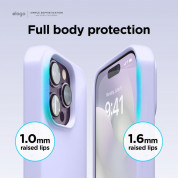 Elago Soft Silicone Case - силиконов (TPU) калъф за iPhone 14 Pro Max (лилав) 3