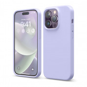 Elago Soft Silicone Case - силиконов (TPU) калъф за iPhone 14 Pro Max (лилав)