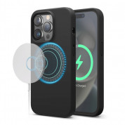 Elago Soft Silicone MagSafe Case - силиконов (TPU) калъф с MagSafe за iPhone 14 Pro (черен)