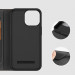 Dux Ducis Skin X2 Case - кожен калъф с поставка и отделение за кр. карти за iPhone 14 Pro Max (черен) 10