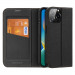 Dux Ducis Skin X2 Case - кожен калъф с поставка и отделение за кр. карти за iPhone 14 Pro Max (черен) 1